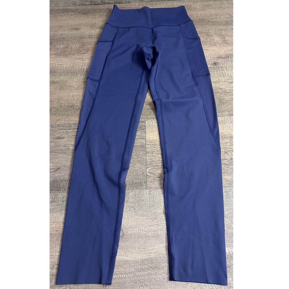 Aerie Chill Play Move High Waisted Pocket Leggings Navy Blue Women's Medium